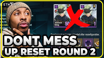 How to Resets Wisely Animus Reconfigure Round 2 Etheria Restart