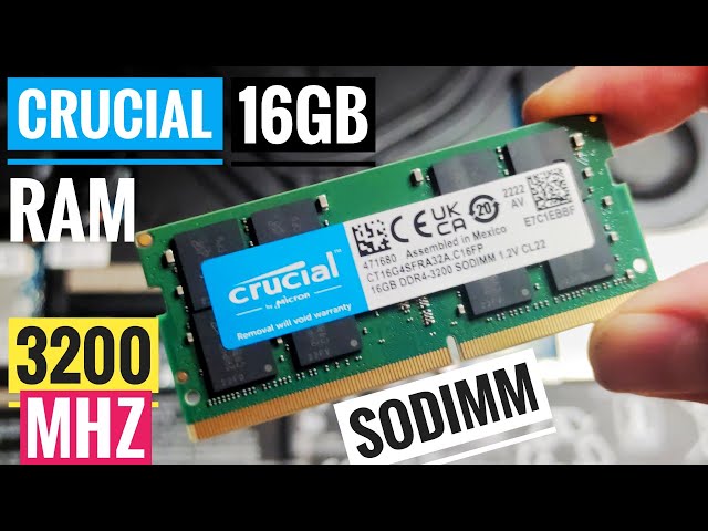 Crucial RAM 32GB Kit (2x16GB) DDR4 3200 MHz CL22 Laptop Memory  CT2K16G4SFRA32A 