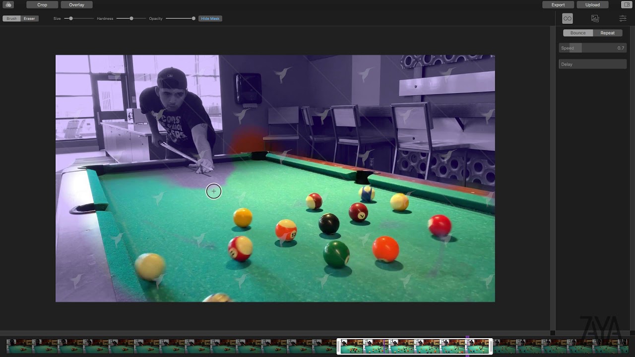 Pool Table Cinemagraph Timelapse
