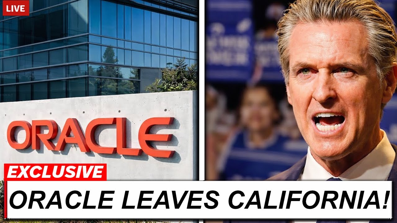 California Governor LOSES IT After Oracle PACKS UP & LEAVES California -  YouTube