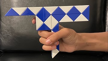 Magic snake: how to make a gun(uzi submachine gun) .(24 pieces).