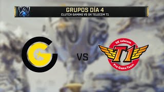 CLUTCH GAMING VS SK TELECOM T1 | WORLDS 2019 | GRUPOS DÍA 4 | League of Legends