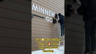 Burnt down only days after opening