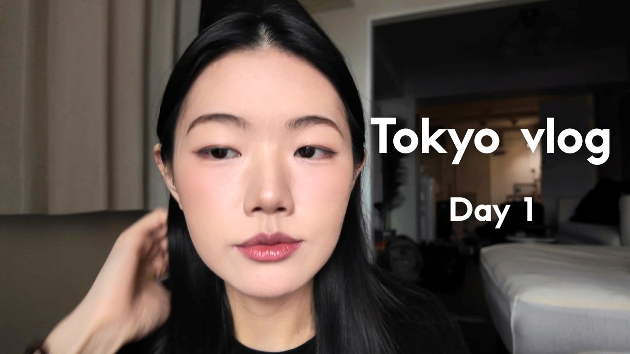 Living in Tokyo for a month Diary | Day 1: conbini food, hair trim, makeup shopping