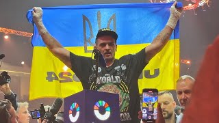 Oleksandr Usyk CELEBRATES UNDISPUTED TITLE WIN after beating Tyson Fury!