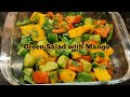 Healthy green salad with mango by annreglex28