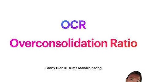 OCR (Overconsolidation Ratio)