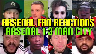 ARSENAL FANS REACTION TO ARSENAL 1-3 MAN CITY | FANS CHANNEL