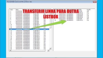 Como TRANSFERIR Dados entre Listbox Excel VBA via Códigos