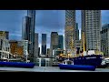 Skyscrapers City of London | Canary Wharf | Walk around Dollars bay Marina during Lockdown 2021,