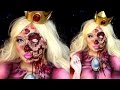 Zombie Princess Peach Halloween Makeup Special FX Tutorial