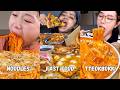 Noodles VS tteokbokki VS Fast Food Mukbang Compilation 🧀🔥🥵