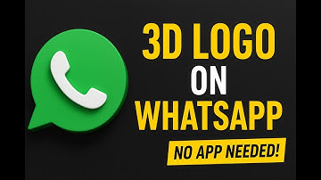 Make a 3D Logo on WhatsApp – No App or PC Needed | Logo Design Tutorial 2025