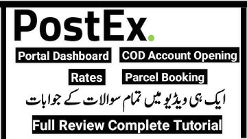 Postex Courier Portal Dashboard Complete Review | Postex Courier | COD Account |