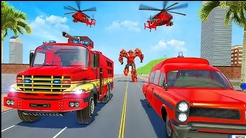 Robot Jet Transformation || Robot Car Shooting Game || LA LA GAMES