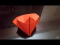How to make 3D paper diamond