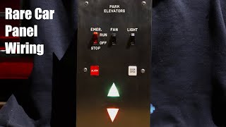 Wiring and Detailed Look of a Very Rare Elevator Car Panel