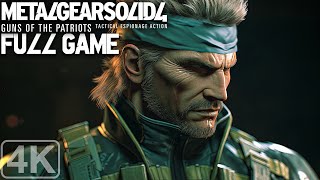 Metal Gear Solid 4 Guns of the Patriots｜Full Game playthrough｜True 4K | 60