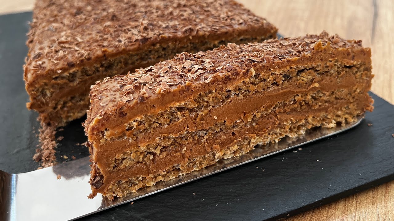 Торт без муки 😍 без масла 👍 без молока и разрыхлителя🤷