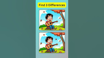 ONLY people with good eyes can find the differences!! #spotthedifference  #find3difference #shorts