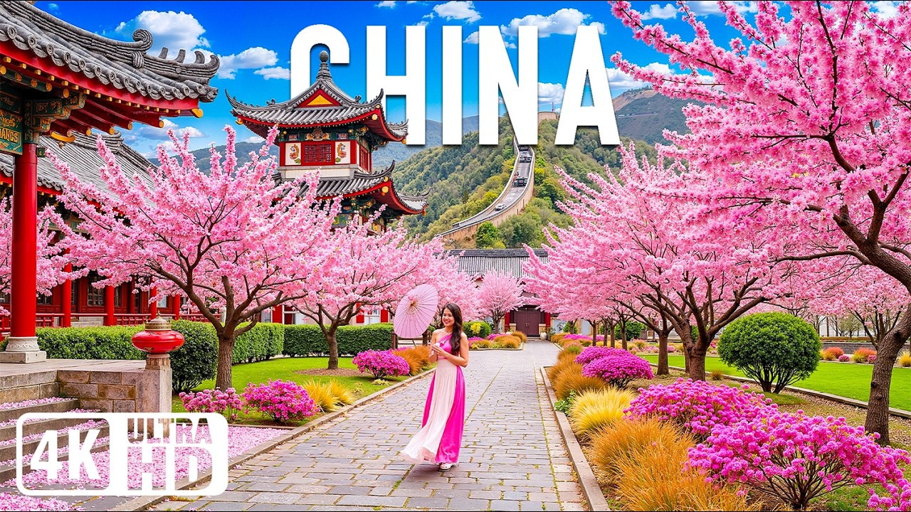 China 4K | Discover Timeless Eastern Serenity – Ancient Temples, Blossom Mountains & Misty Rivers