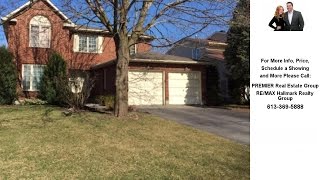 1788 Robinwood Place, Ottawa, ON Presented by PREMIER Real Estate Group.