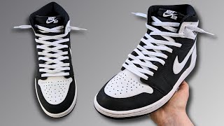 HOW TO LACE NIKE AIR JORDAN 1 HIGH LOOSELY (BEST WAY!)