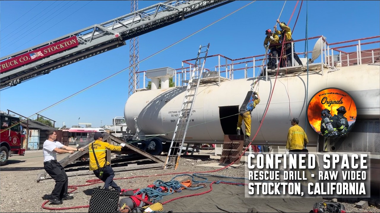 US&R • Confined Space Drill • Raw Video • Stockton, CA - YouTube