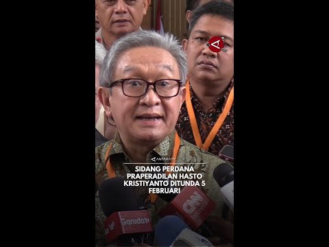 Sidang perdana Hasto