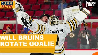 The Greg Hill Show's heated debate about the Bruins goalie rotation!