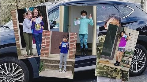 Fairfax County teacher hand delivers letters to students during distance learning