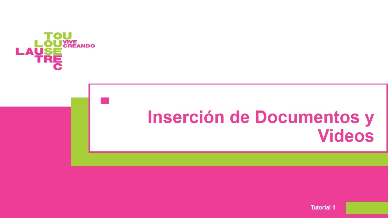 Tutorial 2 Inserción de Documentos y Videos - YouTube