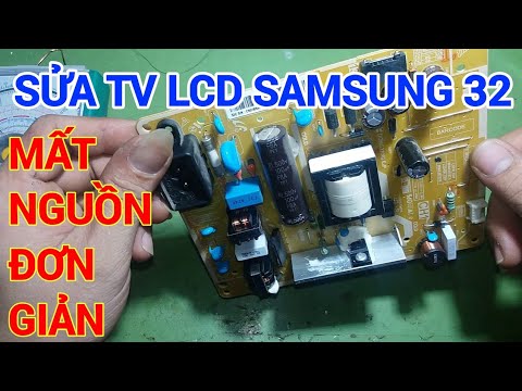Video sửa tivi lcd samsung 32in mất nguồn - youtube