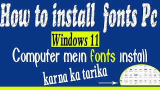 How to install fonts in Windows 11 screenshot 3