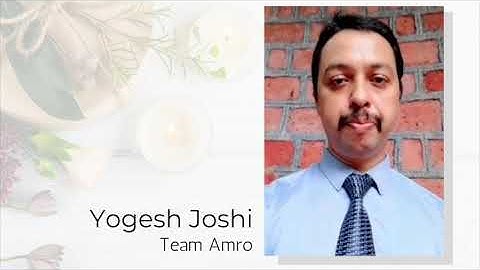 Yogesh Joshi Testimonial