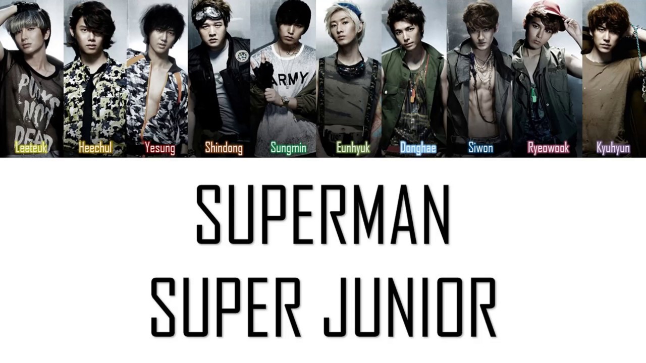 Super Junior Superman Lyrics Youtube