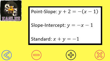 A1.1 4-3 Writing Linear Equations in any Form Part 2 (Short Version)