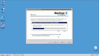 Setup Backup for Workgroups to backup SBS 2008