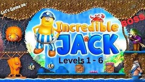 Incredible jack jump & Run:  Levels  1 - 6         + BOSS  Gameplay 2025