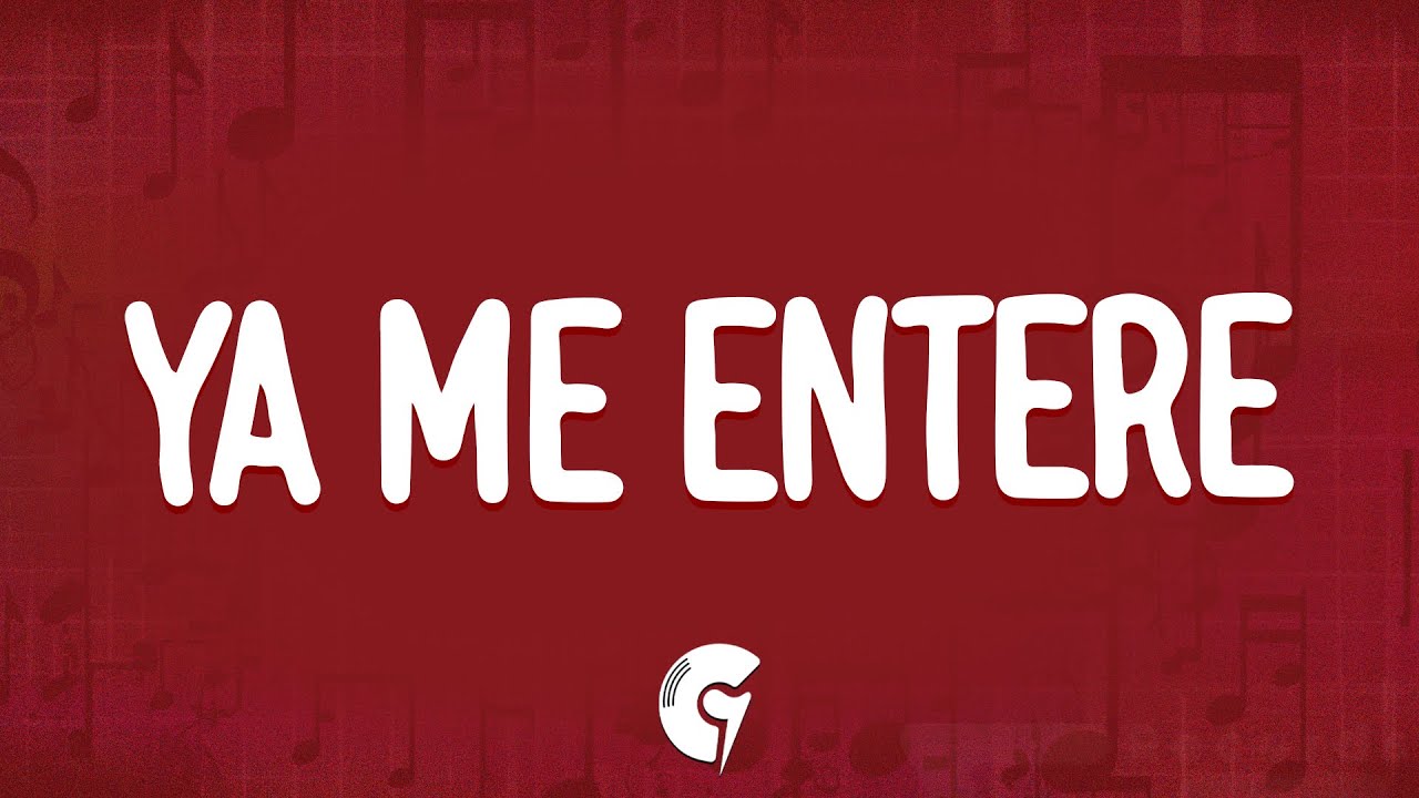 Reik - Ya Me Enteré (Letra/Lyrics) - YouTube