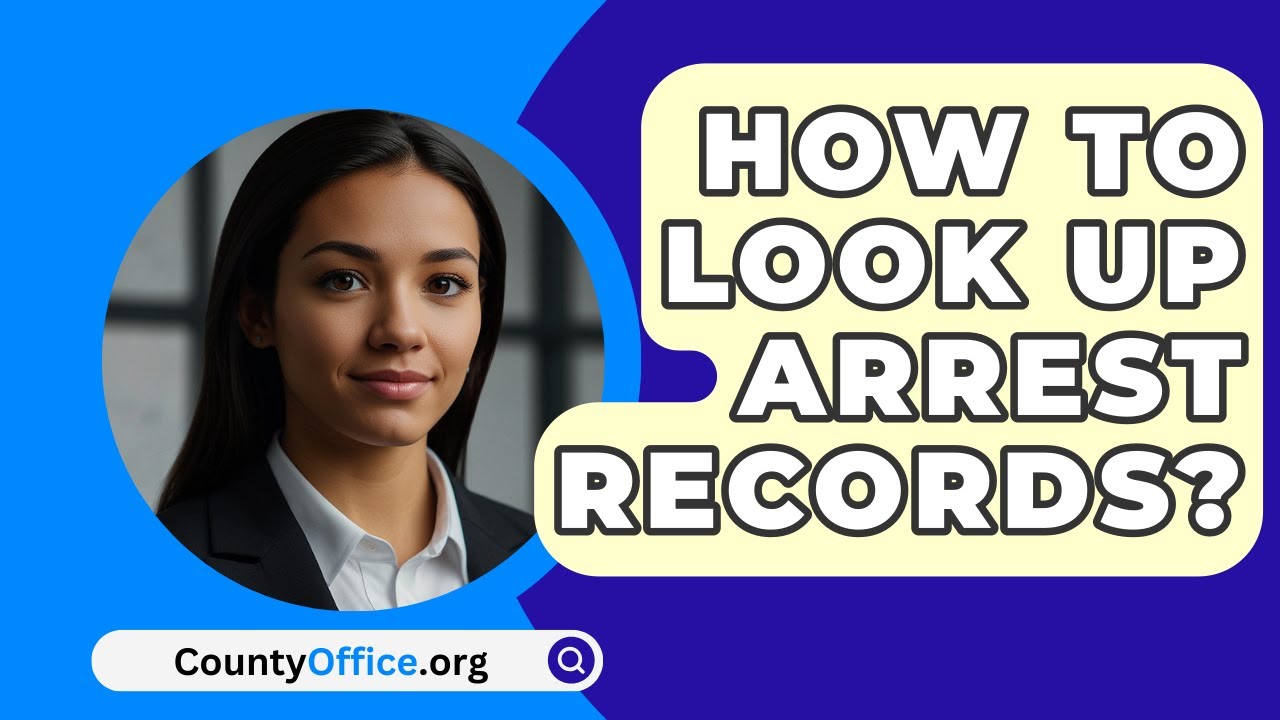 How To Look Up Arrest Records CountyOffice YouTube