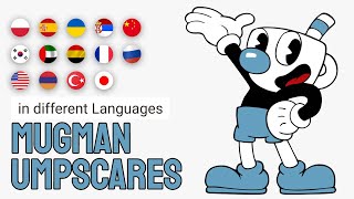 Mugman jumpscares but in different languages meme