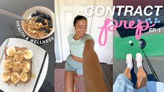 CONTRACT PREP 🛟⚓️ staying healthy for utopia, my workout routine, healthy snacks, sleep schedule!