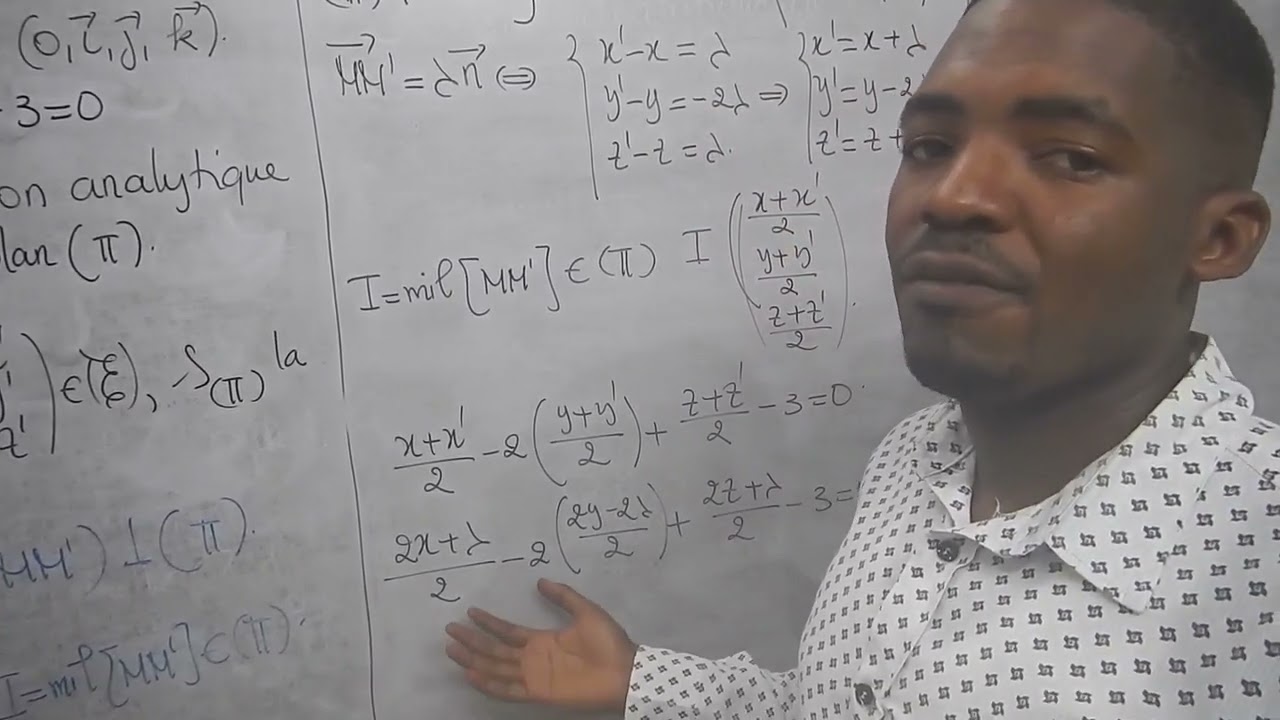 Expression Analytique De La Réflexion De Plan 1