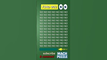 Tell me where 902? | Brain Teaser IQ Test #shorts #different #puzzles #opticalillusion #quiz