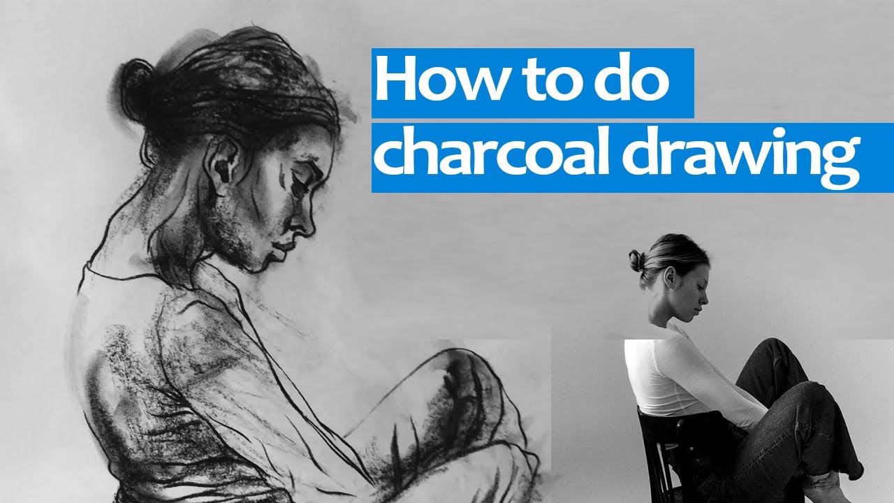 Figure charcoal drawing YouTube
