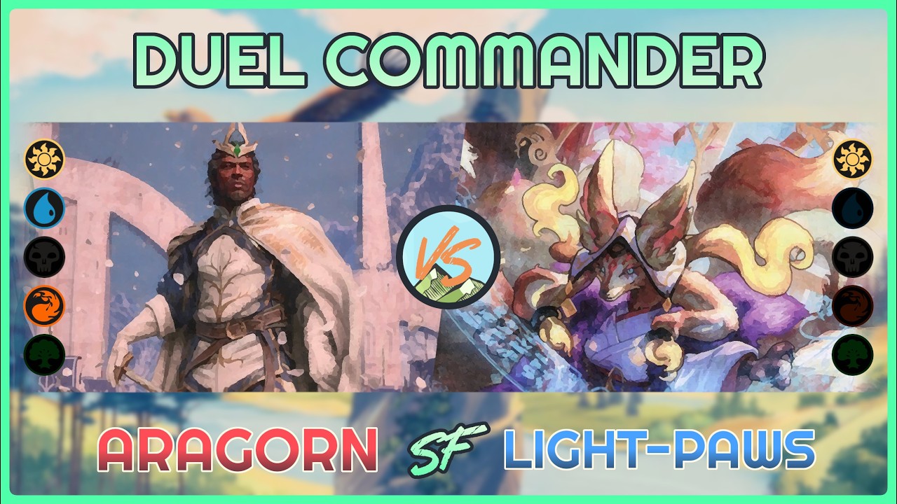 Light-Paws vs. Aragorn - CoC#4 -  SEMIFINAL - Duel Commander│MTG│bitzelberg thumbnail