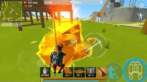 Rocket Royale-Android Gameplay #5 (Mini gun oncracked + 11 Kills Gameplay)