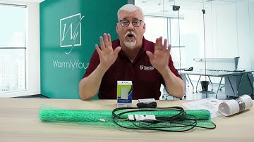 WarmlyYours Floor Heating Easy Mat with new nTrust 2.0 Thermostat