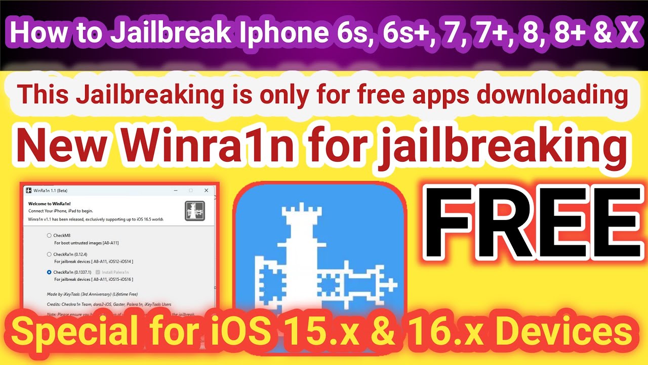 How to jailbreak iphone 6 to x free with ios 12 x to 16 5 by using